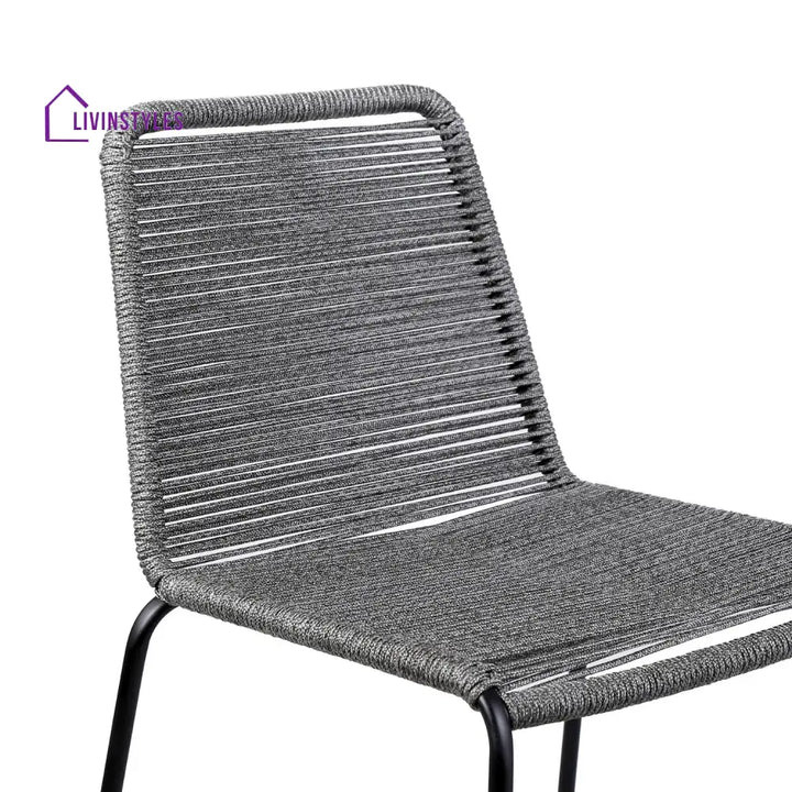 Wei 2-Piece Outdoor Rope Bar Chairs – Stylish Comfort Built to Last - Bar Chairs
