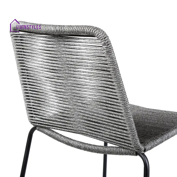 Wei 2-Piece Outdoor Rope Bar Chairs – Stylish Comfort Built to Last - Bar Chairs