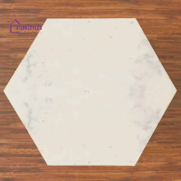 Westford Marble Side Table In Gold Finish Collection
