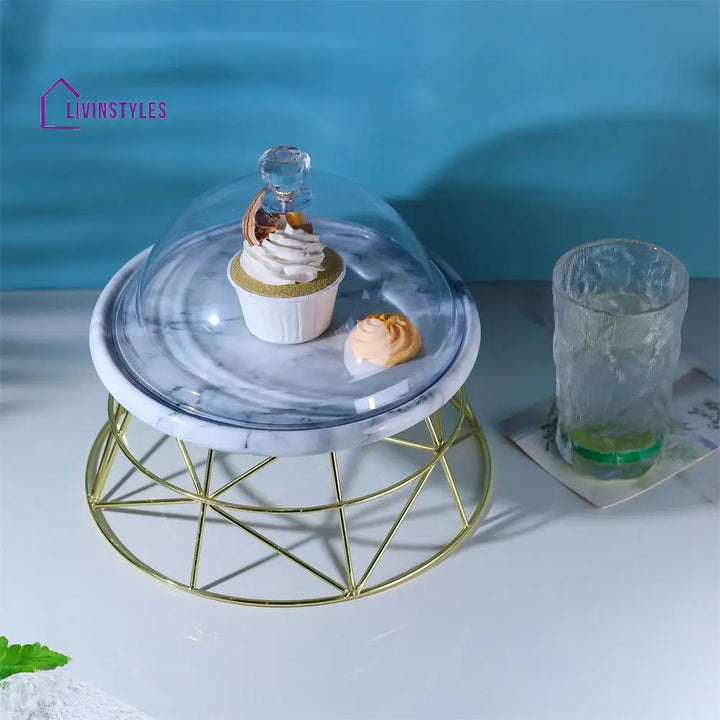White Marble Cake Stand Stands