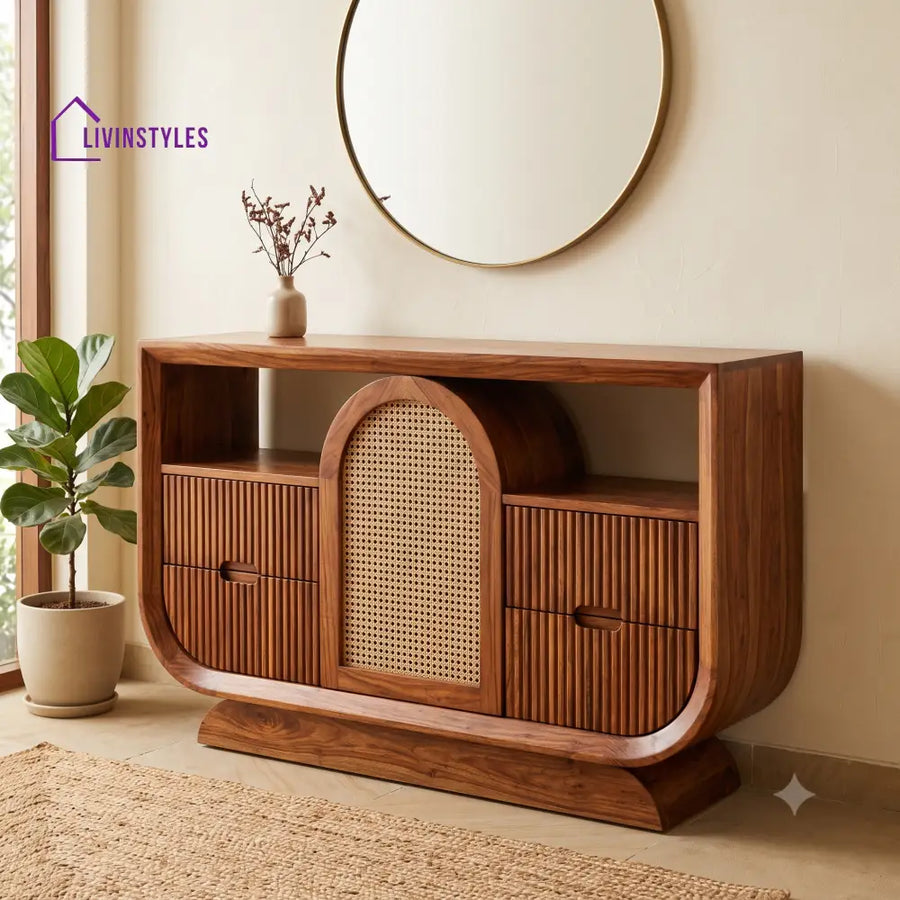 Wilfrid Premium Wooden Console Table for Living Room | Entryway Table