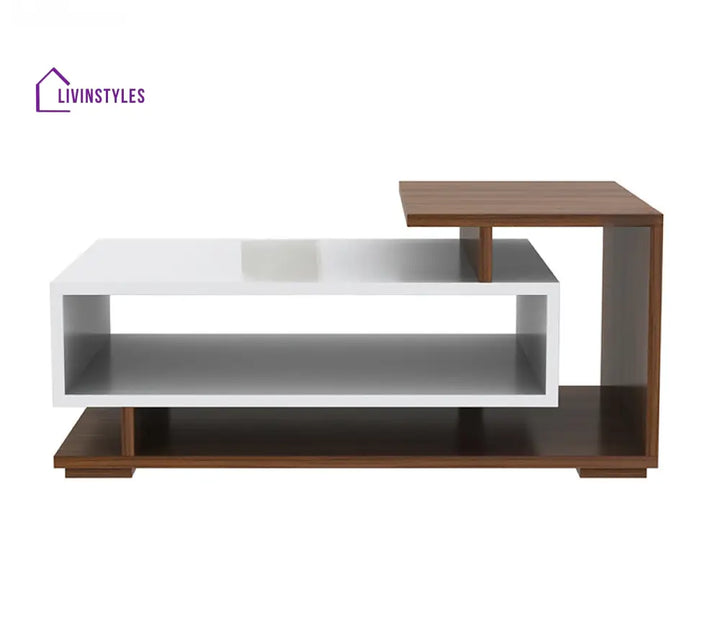 Will Wooden and White Finish Coffee and Centre Table
