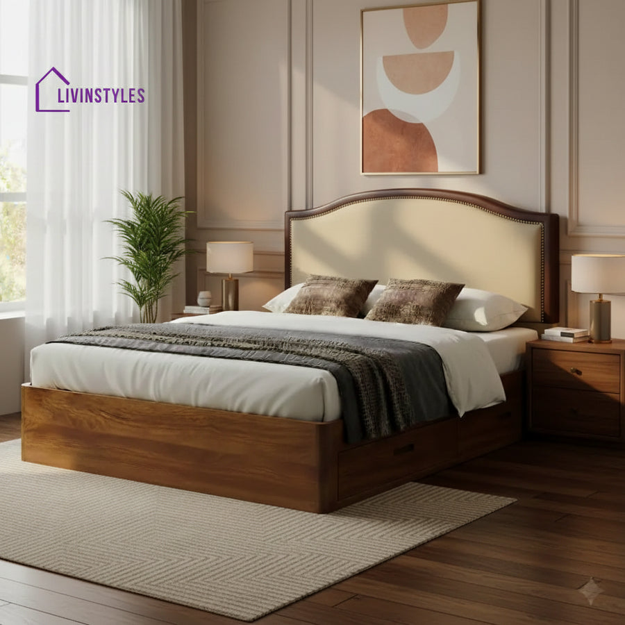William Premium Sheesham Wood Bed