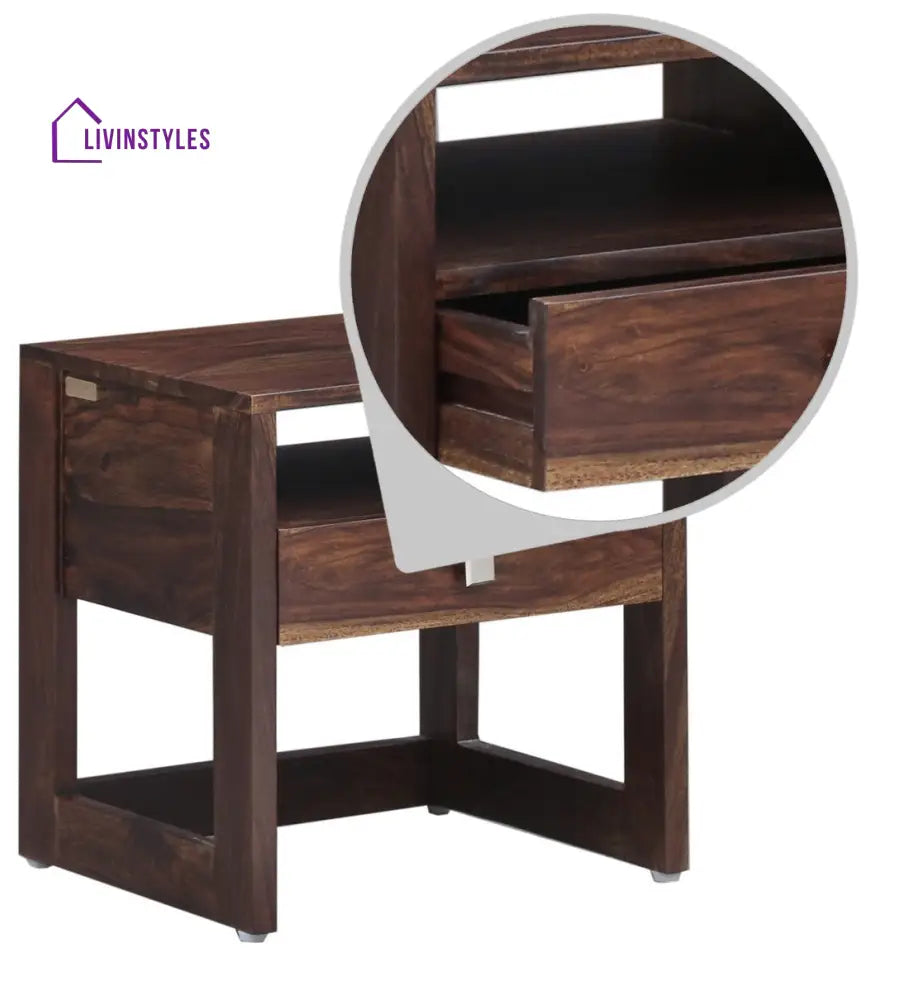 Mia Solid Sheesham Wood Bedside Tables Bedroom Furniture Sets