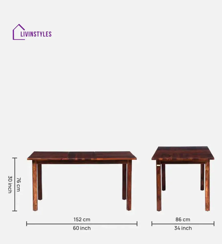 Willow Sheesham Six Seater Dining Set In Honey Finish Dinning Set