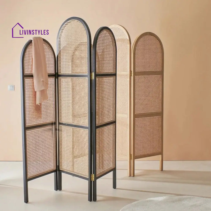 Willow Wooden and Cane Weaving Room Partition for Living Room