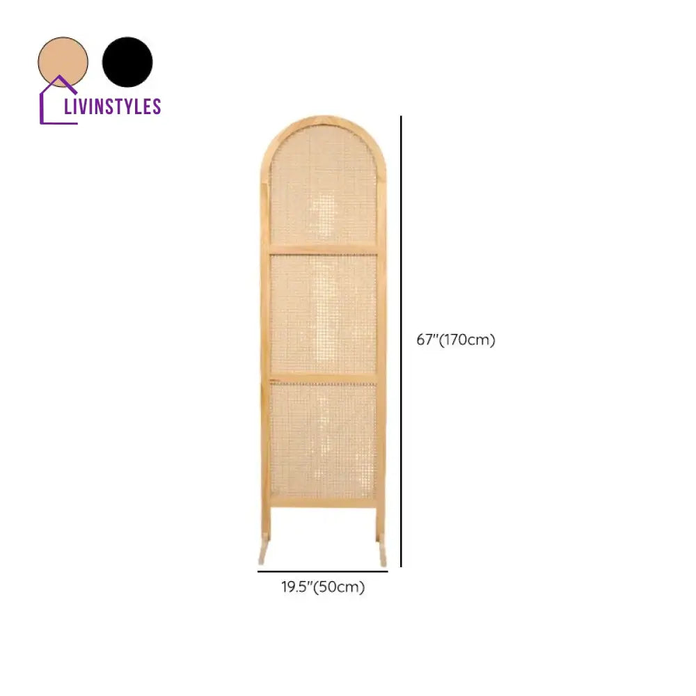 Willow Wooden and Cane Weaving Room Partition for Living Room