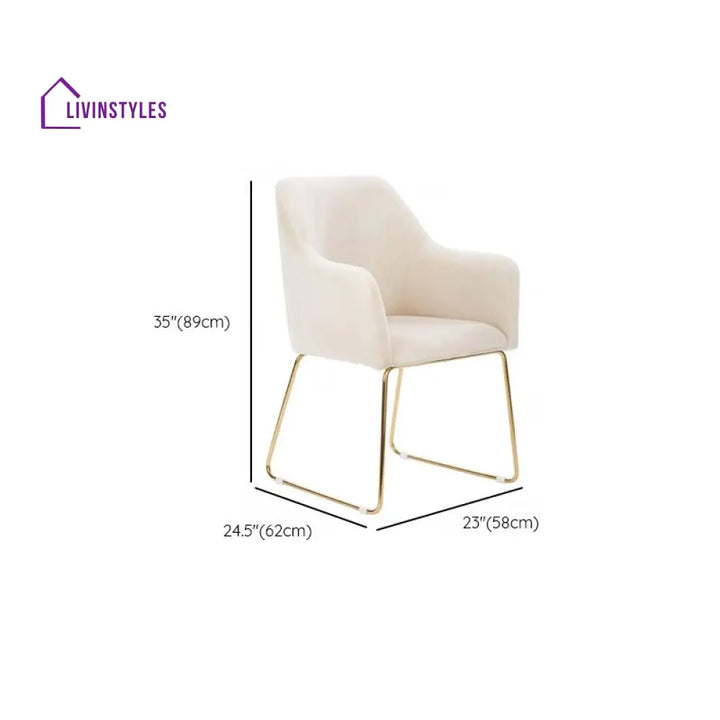 Wisha Metal Dining Chair | Stainless Steel