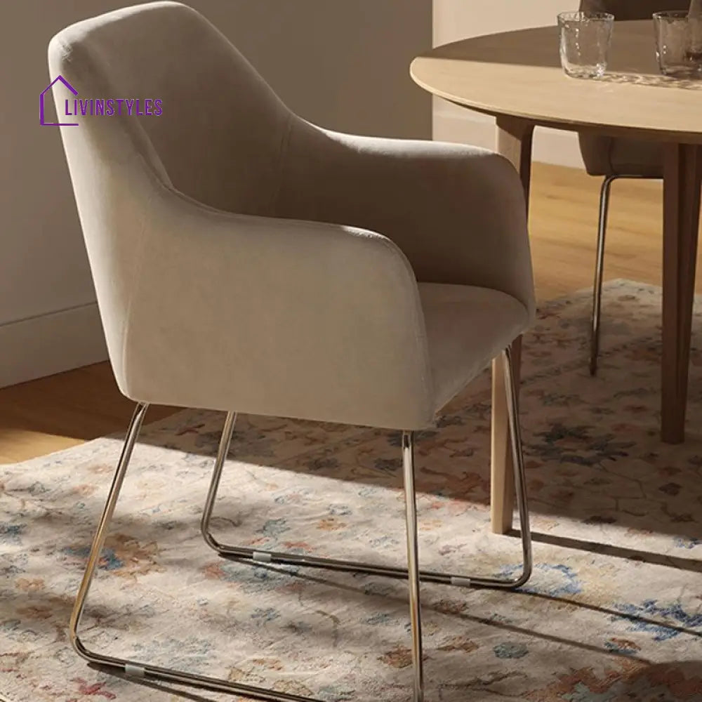 Wisha Metal Dining Chair | Stainless Steel