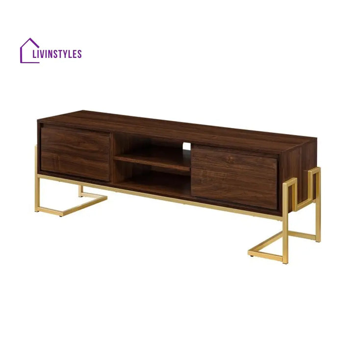 Wren Wooden Finish Tv Unit Stand for Living Room