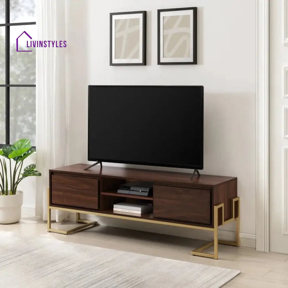 Wren Wooden Finish Tv Unit Stand for Living Room