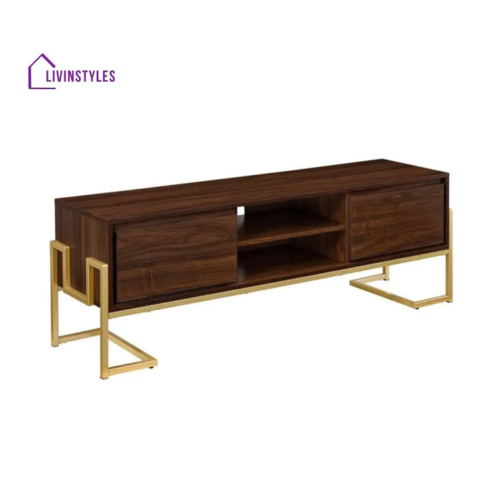 Wren Wooden Finish Tv Unit Stand for Living Room