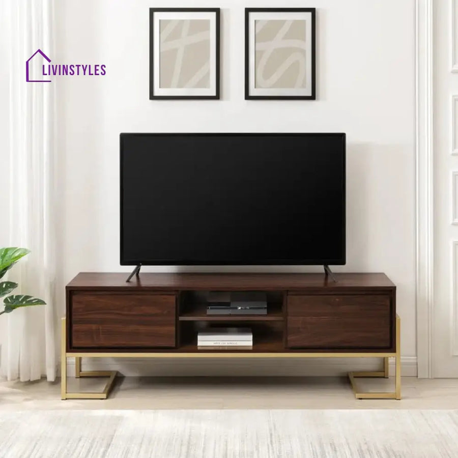 Wren Wooden Finish Tv Unit Stand for Living Room