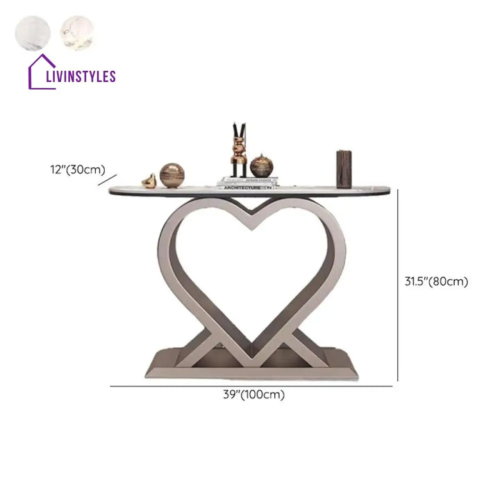 Wrik Stainless Steel Living Room Console Table