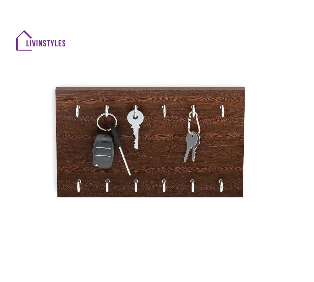 Wudville Key Holder Keychain Holder 12 Hooks Key Holder