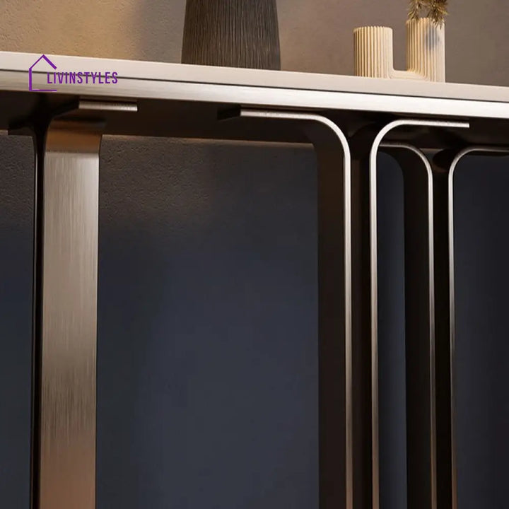 Xavian Stainless Steel Living Room Console Table