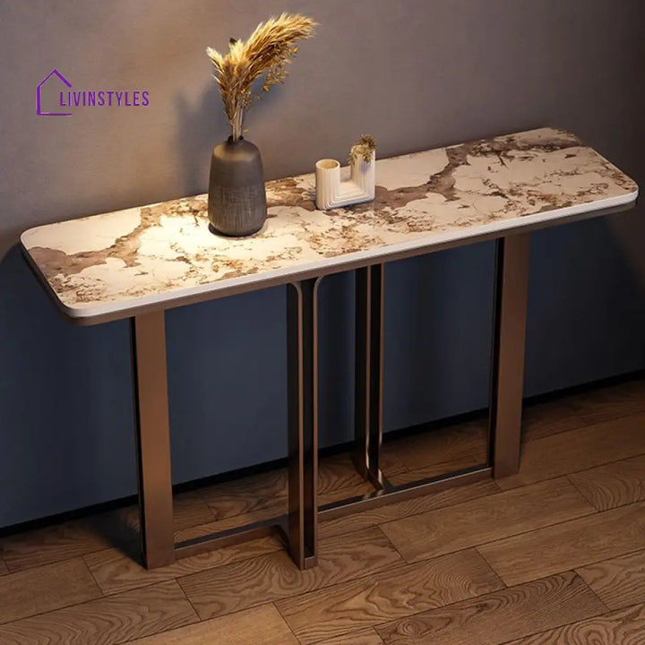 Xavian Stainless Steel Living Room Console Table