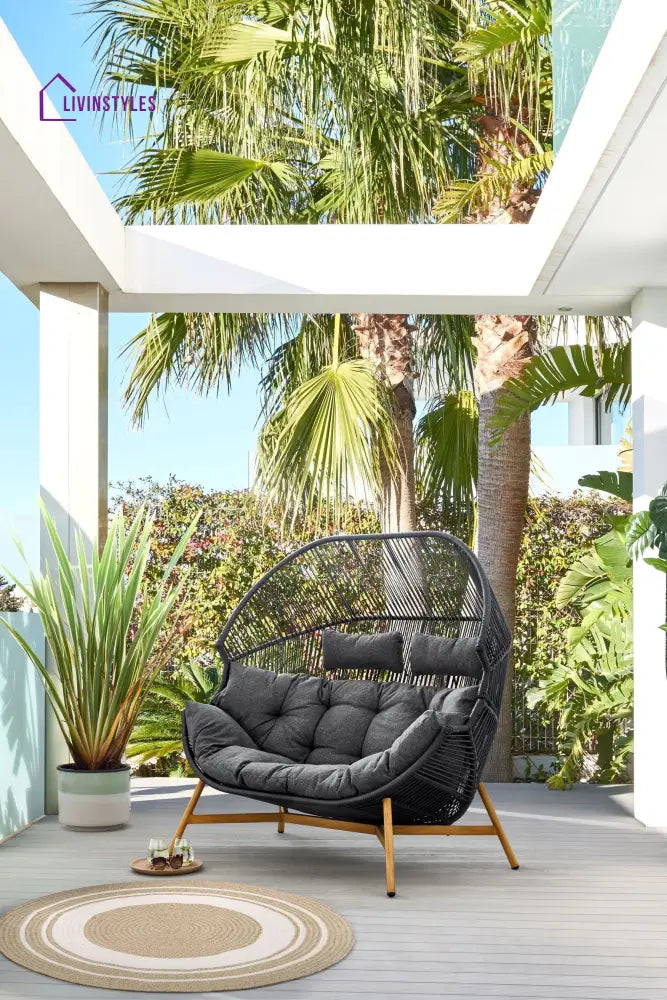 Ximen Double Seater Swing Basket For Balcony & Garden - Swings