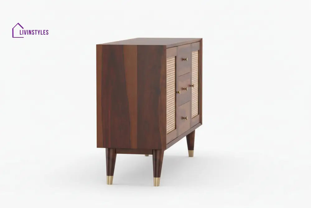 Xuan Sheesham Wood Cane Cabinet and Sideboard