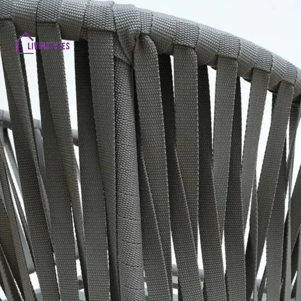 Xyla Outdoor Rope 5-Piece Bar Set With a High-Top Round Table - Bar Set