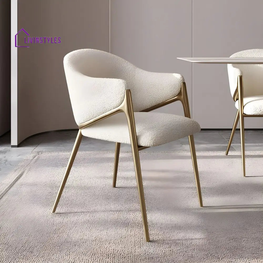 Xylina Metal Dining Chair | Stainless Steel