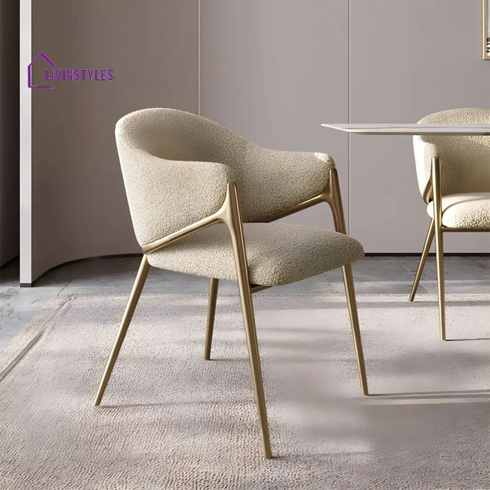 Xylina Metal Dining Chair | Stainless Steel