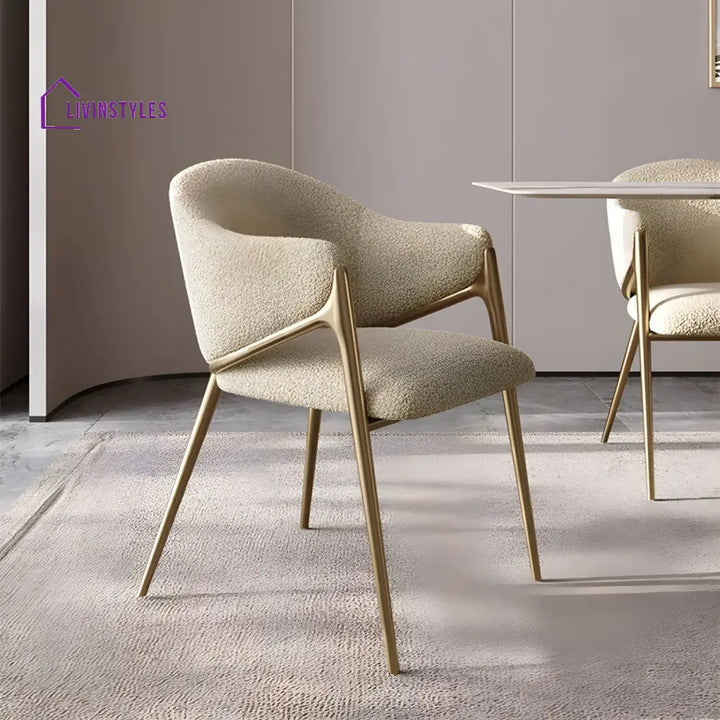 Xylina Metal Dining Chair | Stainless Steel