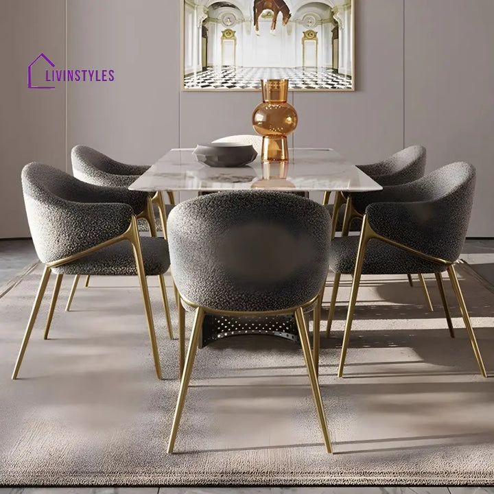Xylina Metal Dining Chair | Stainless Steel