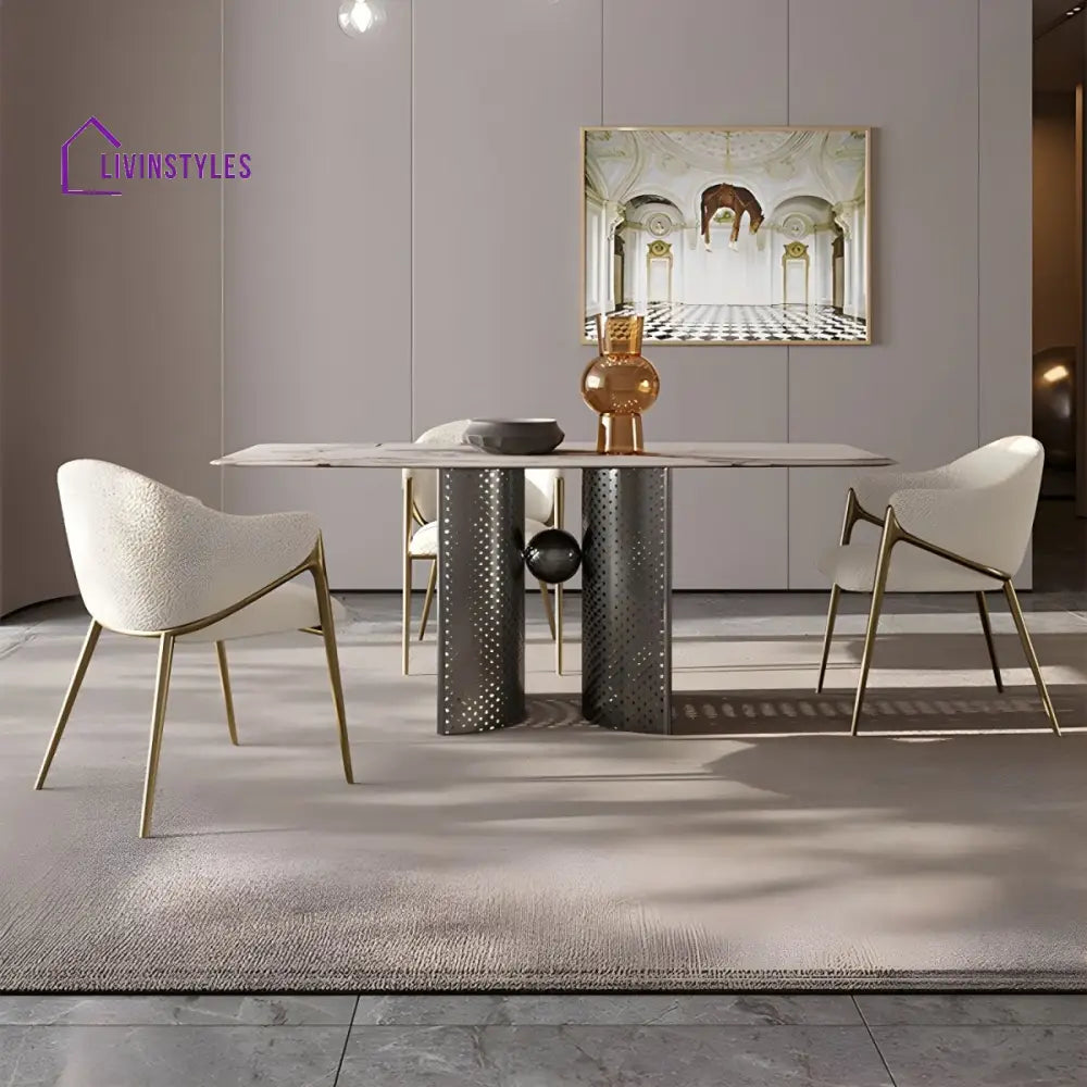 Xylina Metal Dining Chair | Stainless Steel