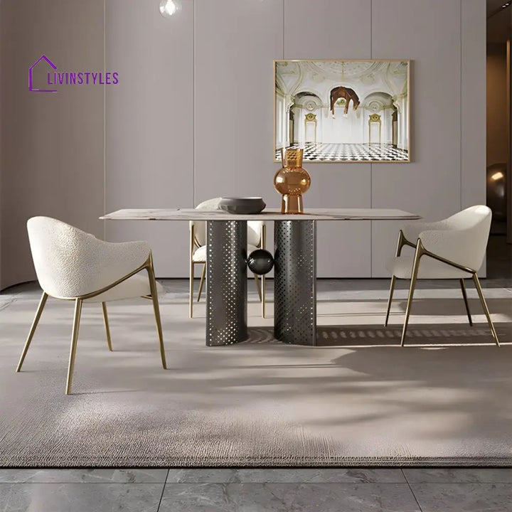 Xylina Metal Dining Chair | Stainless Steel