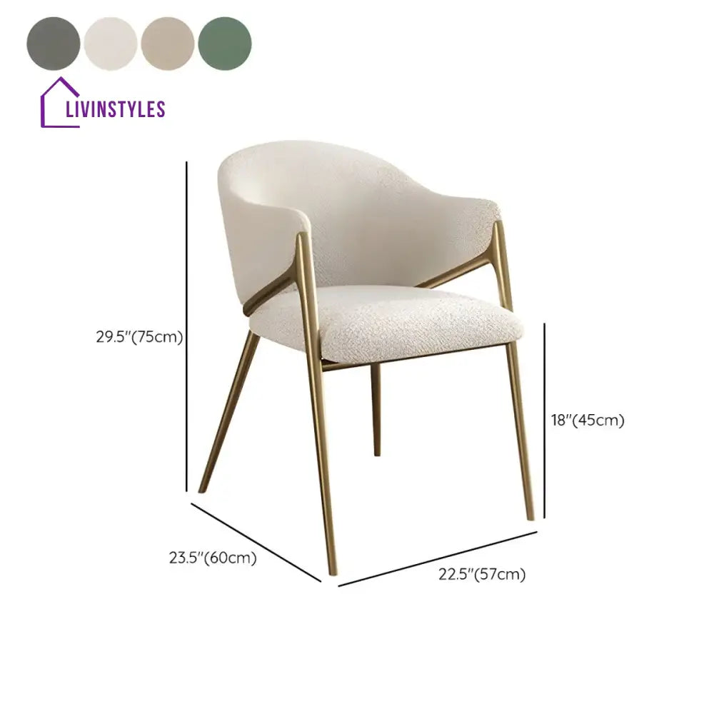 Xylina Metal Dining Chair | Stainless Steel