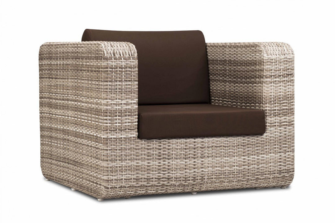 Maso Outdoor Sofa Set 2 Seater + 2 Single seater with 1 Central Table (Seashell)