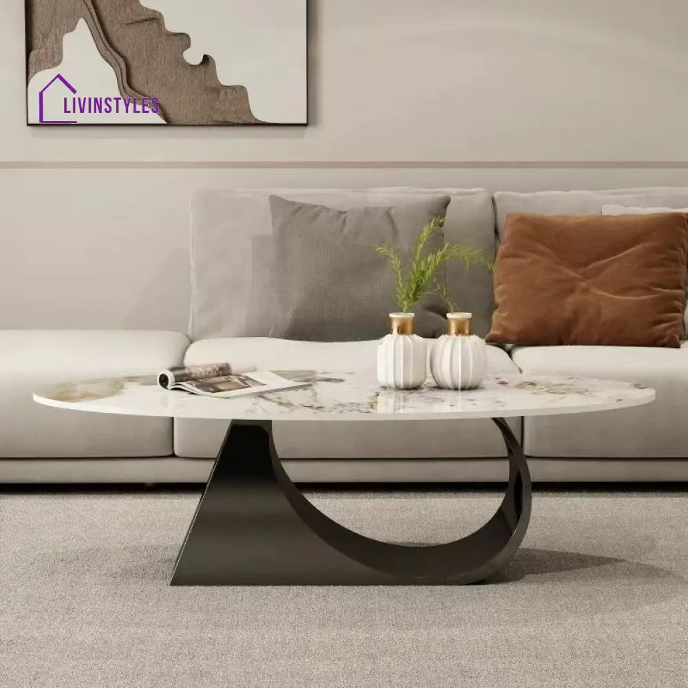 Yagna Stainless Steel Frame Coffee Table For Living Room