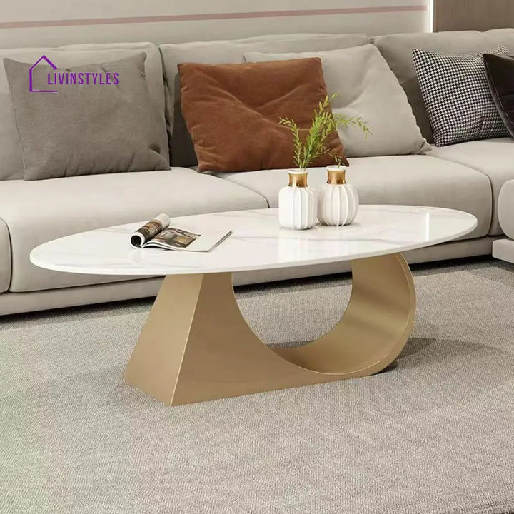 Yagna Stainless Steel Frame Coffee Table For Living Room