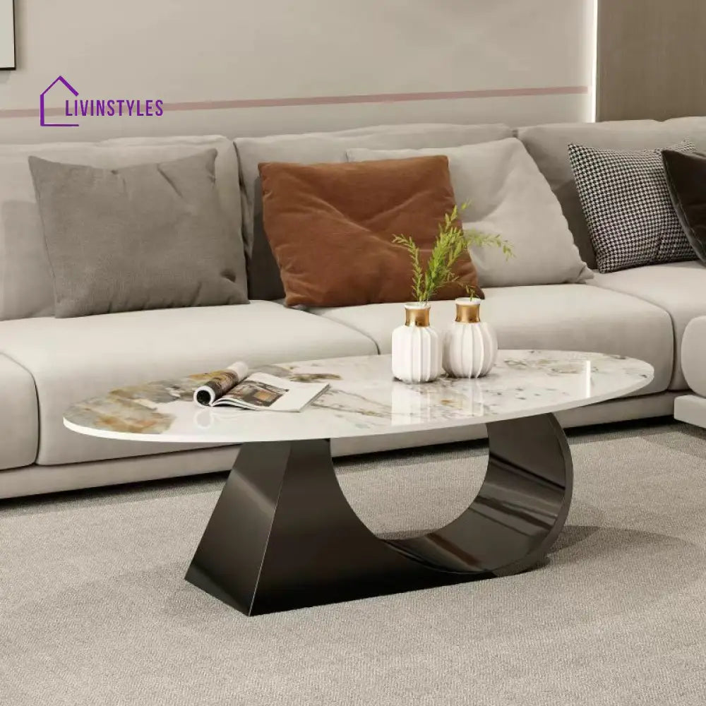 Yagna Stainless Steel Frame Coffee Table For Living Room