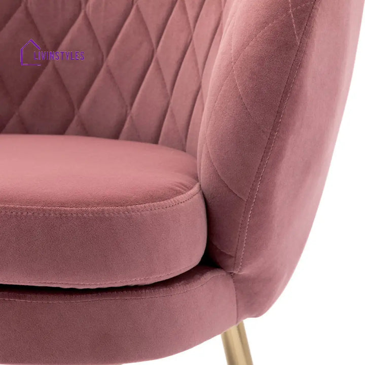 Yalina Metal and Fabric Arm Chair | Living Room Chair | Lounge Chair