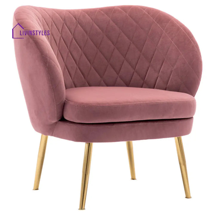 Yalina Metal and Fabric Arm Chair | Living Room Chair | Lounge Chair