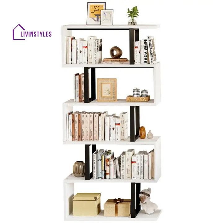 Yana Engineered Wood Bookshelves | Bookshelf for Living Room | Bedroom | Drawing Room | Study Room