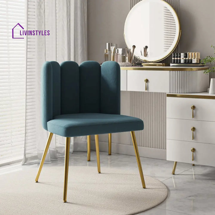 Yana Metal and Fabric Chair | Living Room Chair | Lounge Chair