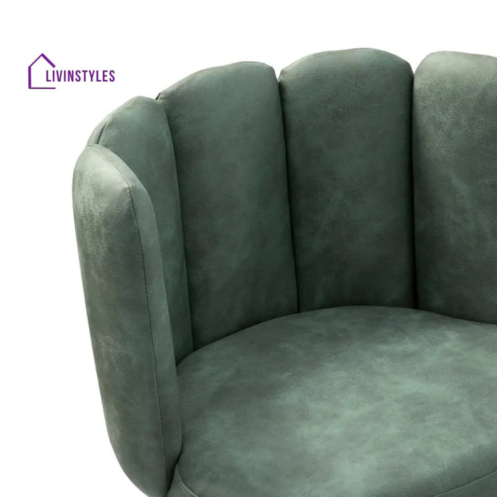 Yana Metal and Fabric Chair | Living Room Chair | Lounge Chair