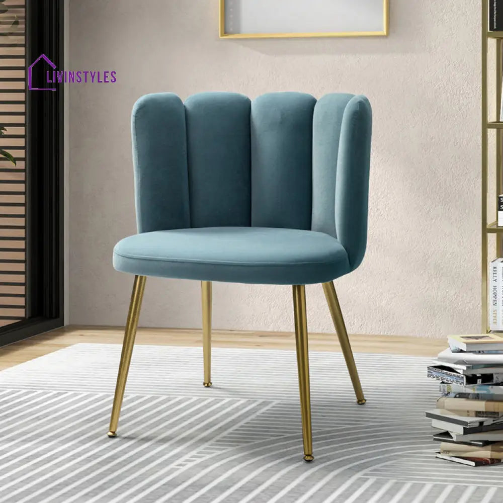 Yana Metal and Fabric Chair | Living Room Chair | Lounge Chair
