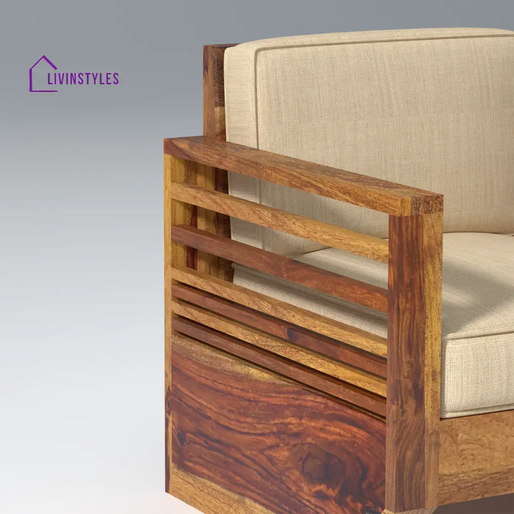 Yana Sheesham Wood Sofa In Light Honey sofa