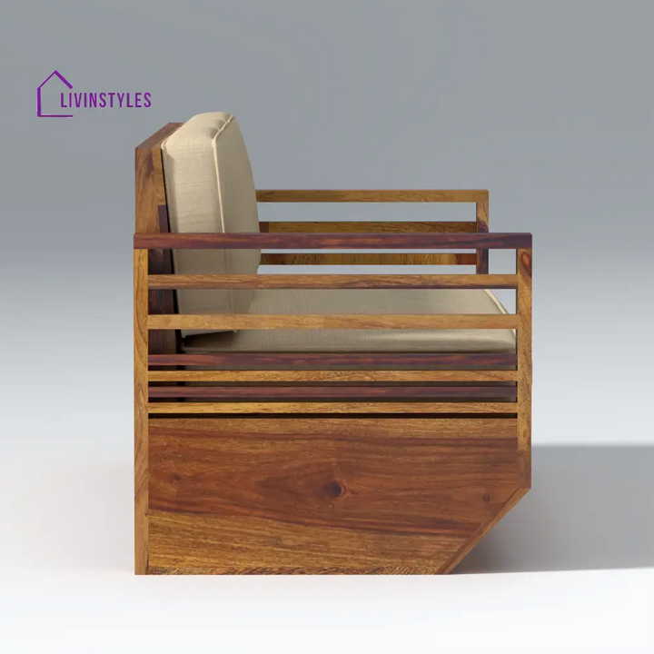 Yana Sheesham Wood Sofa In Light Honey sofa