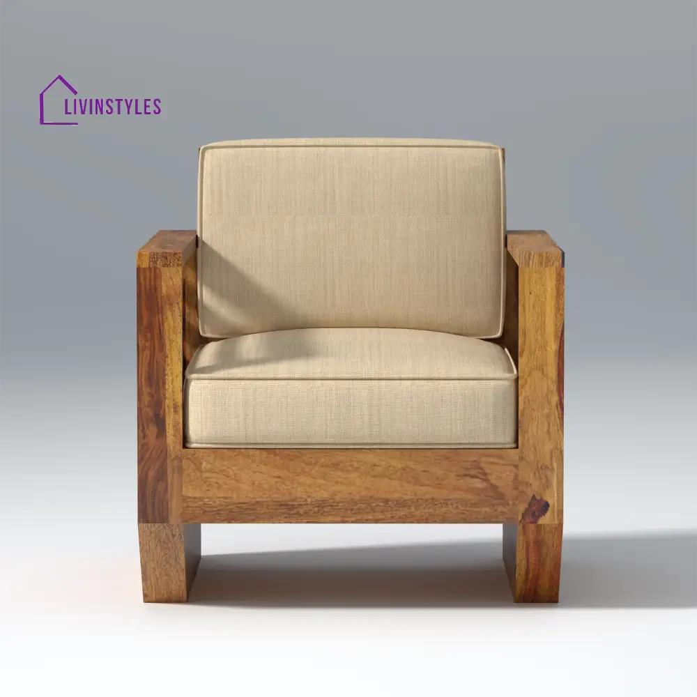 Yana Sheesham Wood Sofa In Light Honey sofa