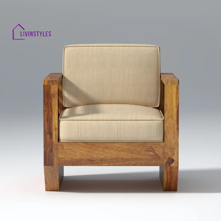 Yana Sheesham Wood Sofa In Light Honey sofa