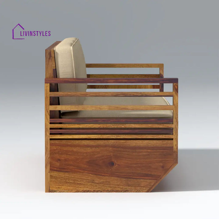 Yana Sheesham Wood Sofa In Light Honey sofa
