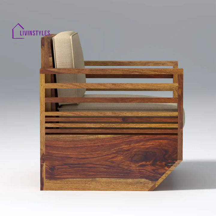 Yana Sheesham Wood Sofa In Light Honey sofa