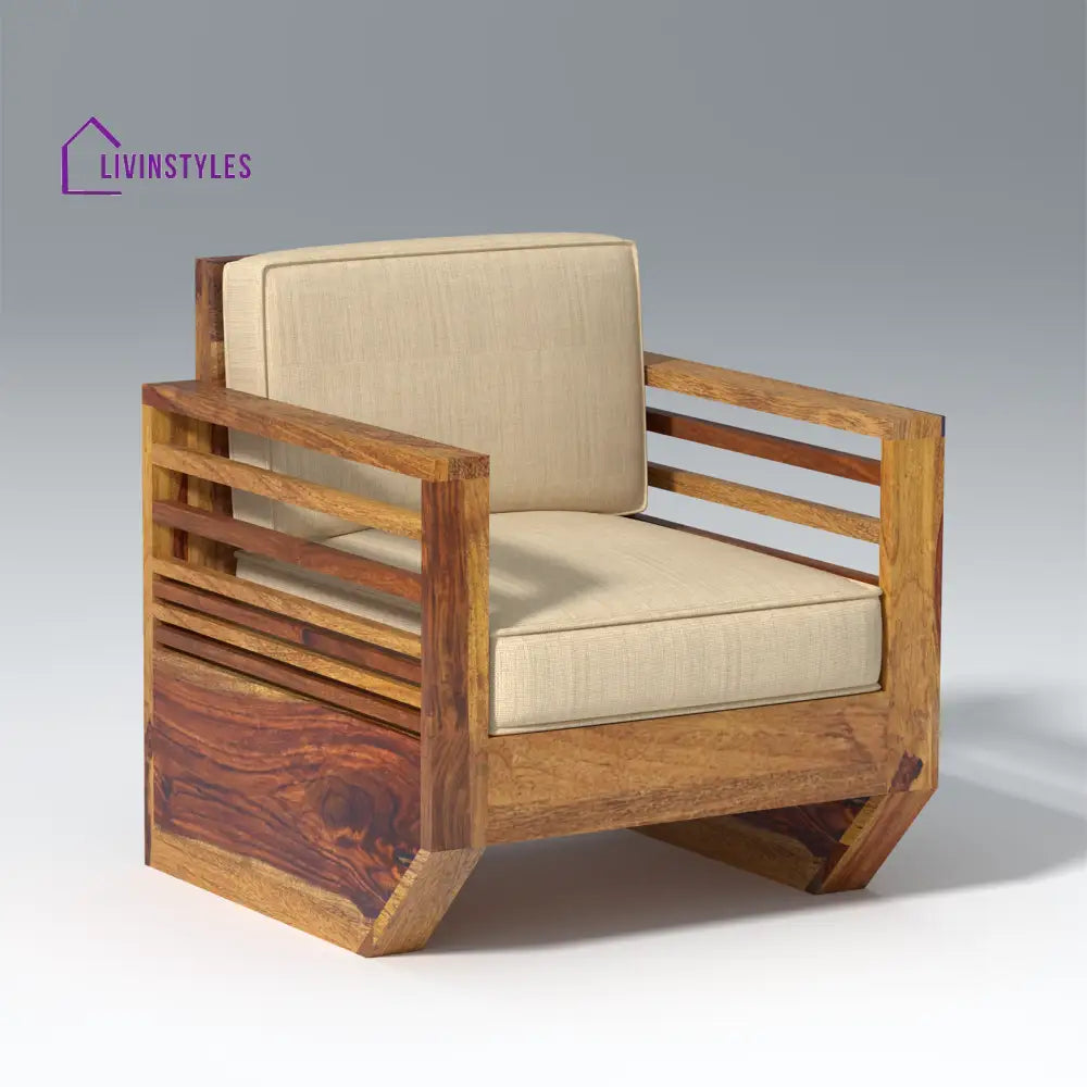 Yana Sheesham Wood Sofa In Light Honey sofa