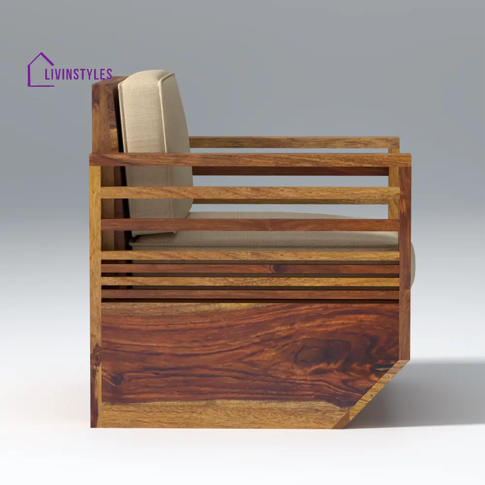 Yana Sheesham Wood Sofa In Light Honey sofa
