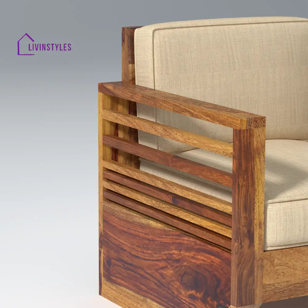 Yana Sheesham Wood Sofa In Light Honey sofa